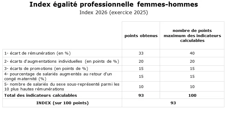 Index Egalité Femmes-Hommes